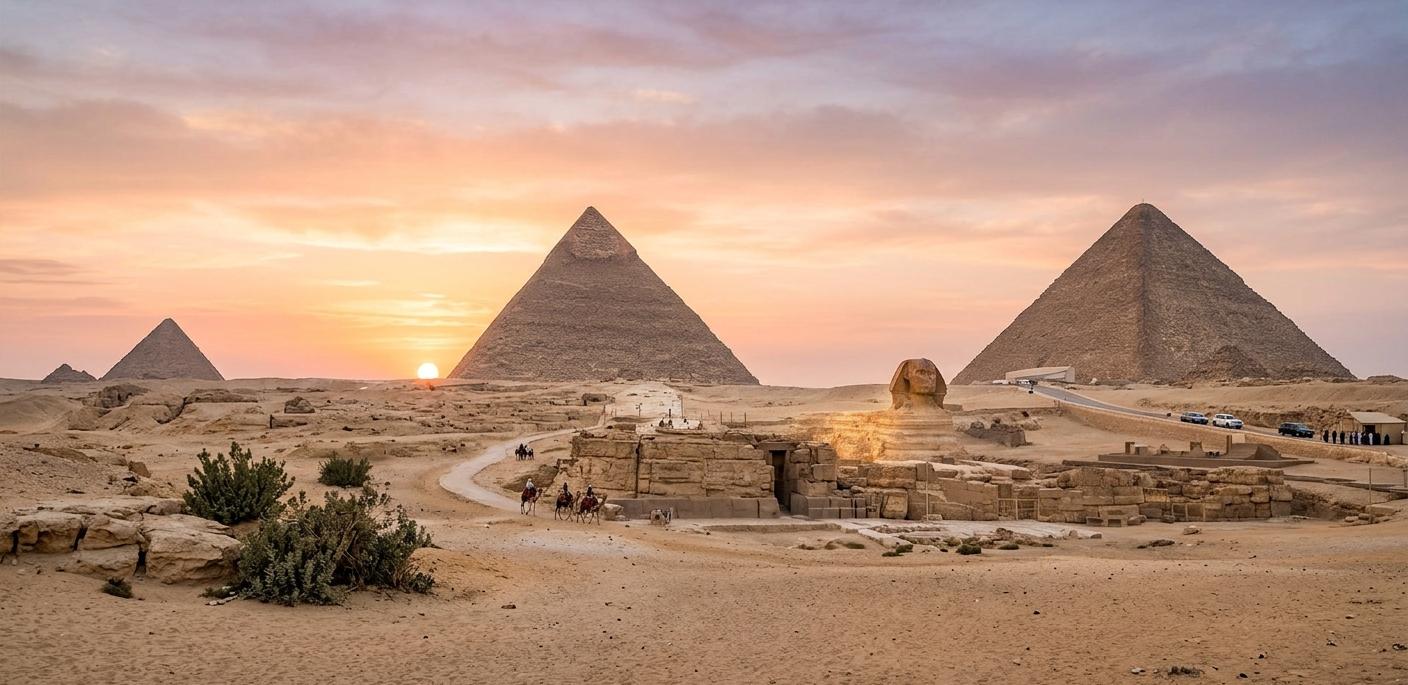 Full-Day Tour at Pyramids of Giza, Saqqara, and Memphis